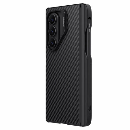 MagSafe-etui til Samsung Galaxy Z Fold7 F966, Nillkin, Synthetic Fiber Pro med S-Pen-holder, Sort