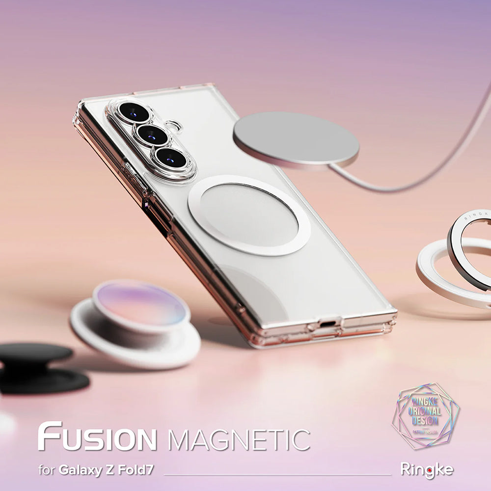MagSafe-cover til Samsung Galaxy Z Fold7 F966, Ringke, Fusion, Transparent