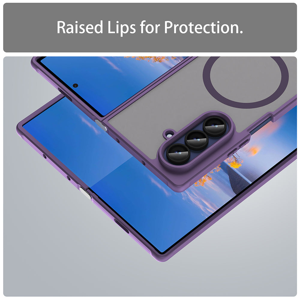 MagSafe-etui til Samsung Galaxy Z Fold7 F966, Techsuit, HaloFrost II, Lilla