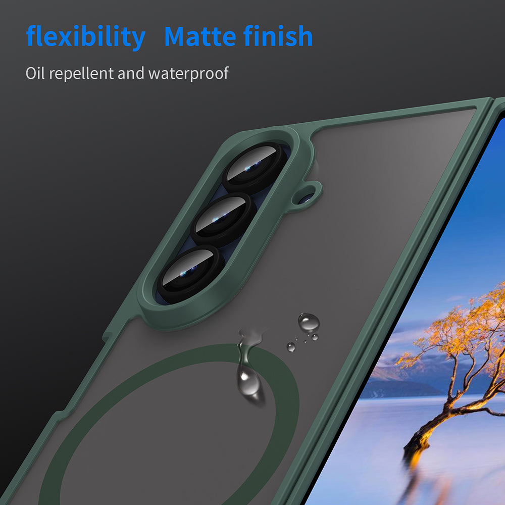 MagSafe-etui til Samsung Galaxy Z Fold7 F966, Techsuit, HaloFrost II, Grøn