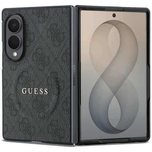 MagSafe-etui til Samsung Galaxy Z Fold8 F971, Guess, 4G Leather Classic, Sort