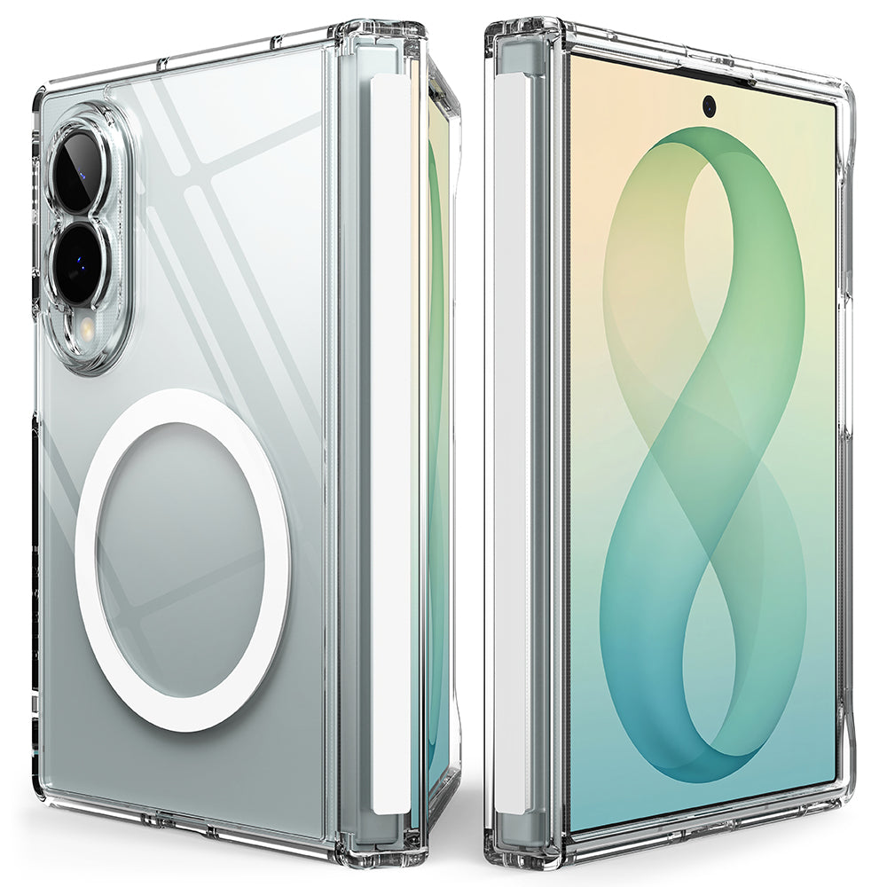 MagSafe-etui til Samsung Galaxy Z Fold8 F971, Ringke, Fusion Flap, Transparent