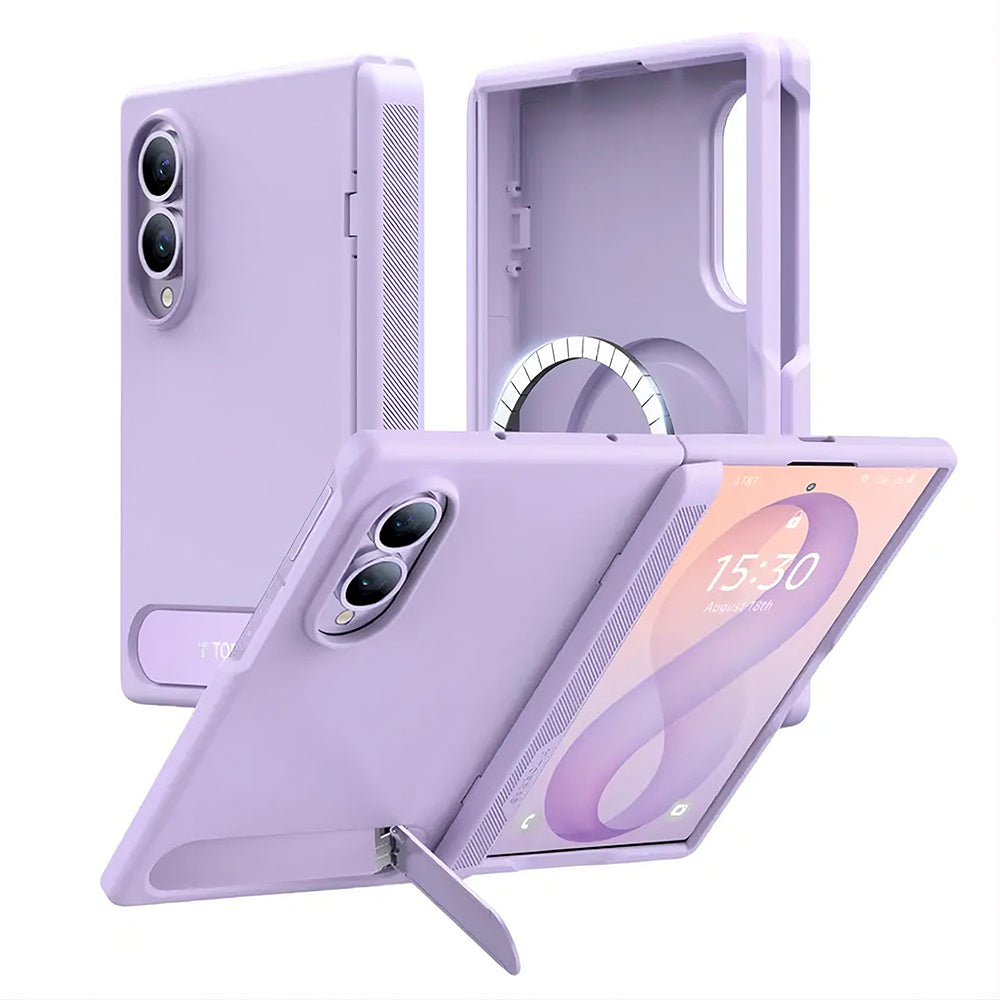 MagSafe-etui til Samsung Galaxy Z Fold8 F971, Torras, Ostand L1 Guardian, Lys lilla