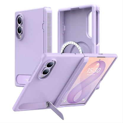 MagSafe-etui til Samsung Galaxy Z Fold8 F971, Torras, Ostand L1 Guardian, Lys lilla