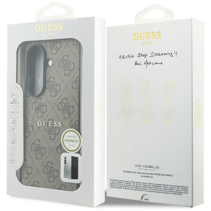 MagSafe-etui til Samsung Galaxy Z Fold8 Ultra F976, Guess, 4G Leather Classic, Brun