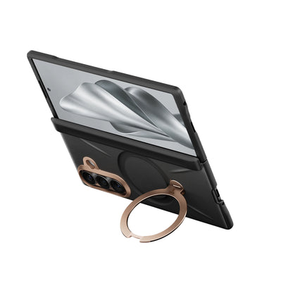 MagSafe-etui til Samsung Galaxy Z Fold8 Ultra F976, Torras, QPRO Læder, Sort