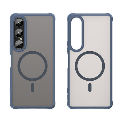 MagSafe-etui til Sony Xperia 1 VII, Techsuit, HaloFrost II, Marineblå