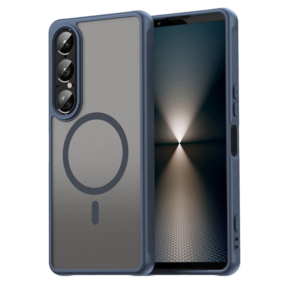 MagSafe-etui til Sony Xperia 1 VII, Techsuit, HaloFrost II, Marineblå
