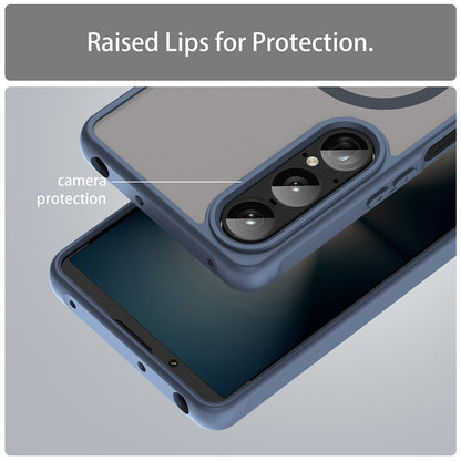 MagSafe-etui til Sony Xperia 1 VII, Techsuit, HaloFrost II, Marineblå