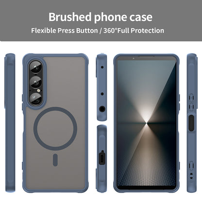 MagSafe-etui til Sony Xperia 1 VII, Techsuit, HaloFrost II, Marineblå