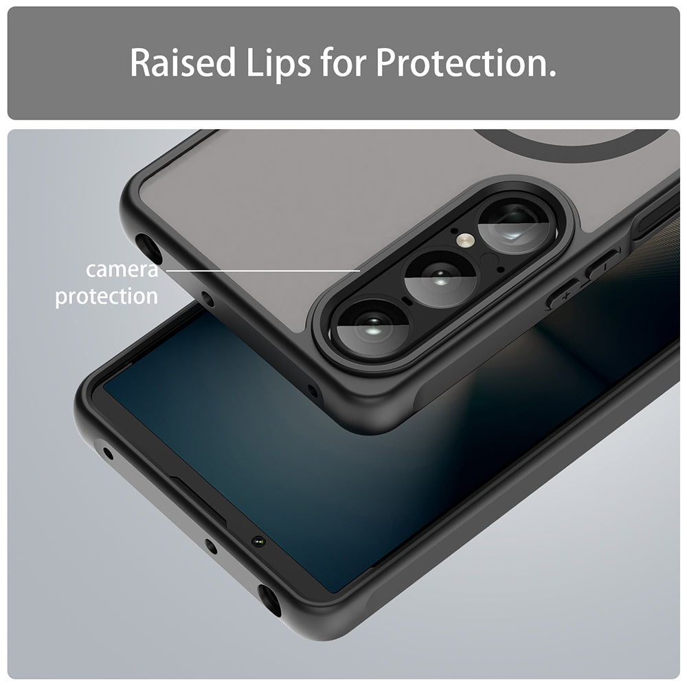 MagSafe-etui til Sony Xperia 1 VII, Techsuit, HaloFrost II, Sort