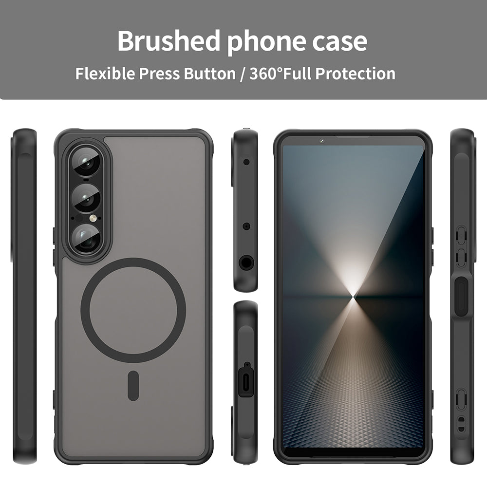 MagSafe-etui til Sony Xperia 1 VII, Techsuit, HaloFrost II, Sort