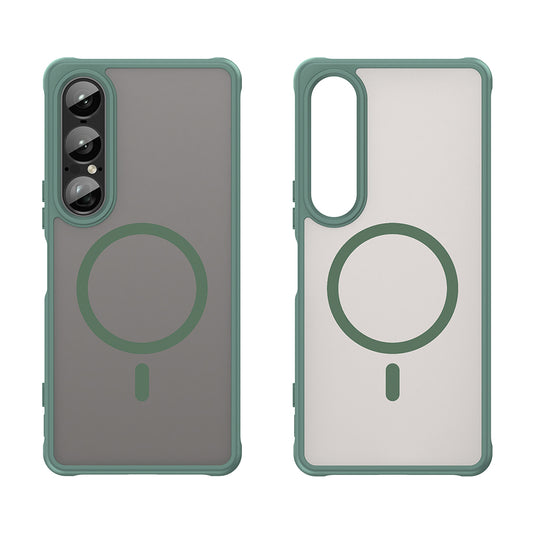 MagSafe-etui til Sony Xperia 1 VII, Techsuit, HaloFrost II, Grøn