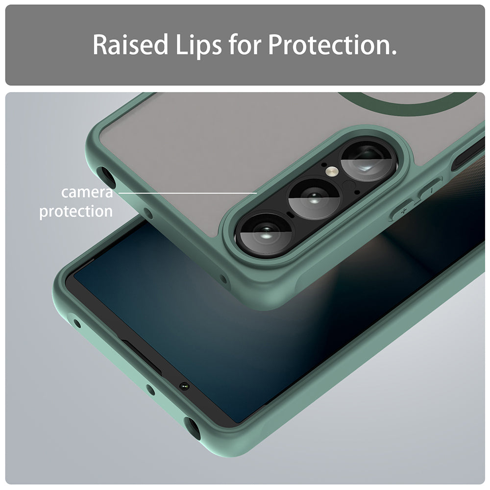 MagSafe-etui til Sony Xperia 1 VII, Techsuit, HaloFrost II, Grøn