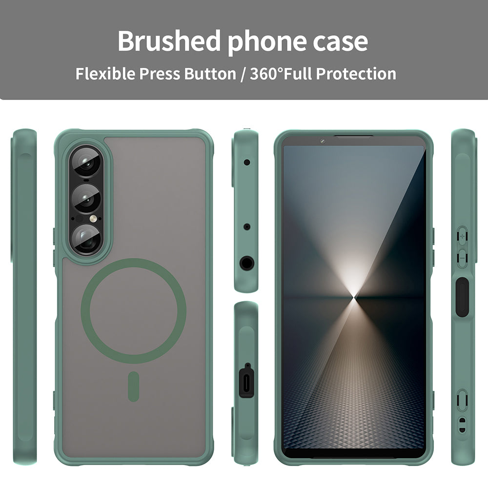 MagSafe-etui til Sony Xperia 1 VII, Techsuit, HaloFrost II, Grøn