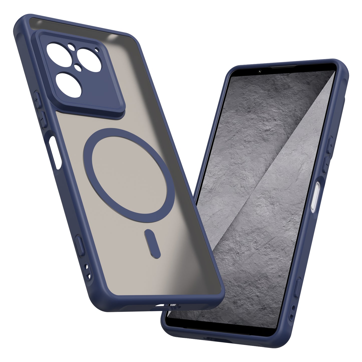 MagSafe-etui til Sony Xperia 1 VIII, Techsuit, HaloFrost II, Mørkeblå