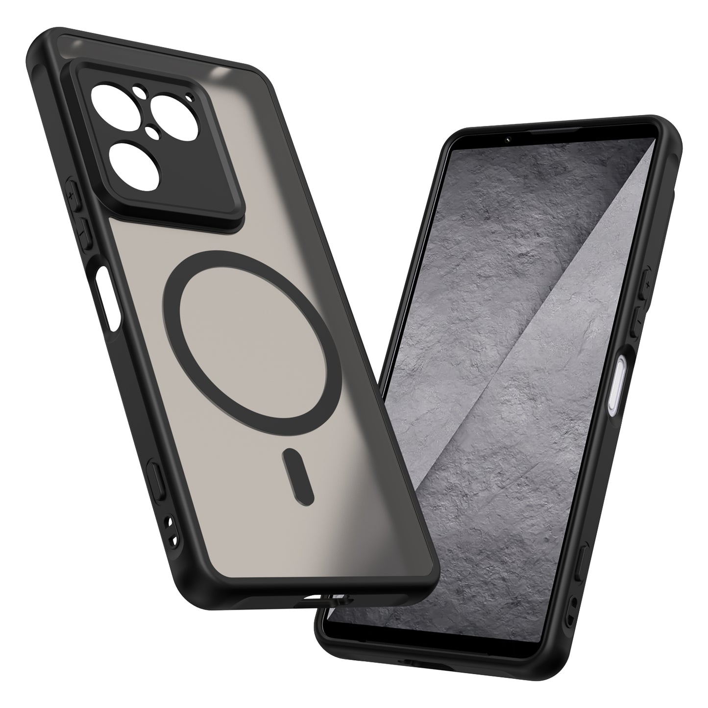 MagSafe-etui til Sony Xperia 1 VIII, Techsuit, HaloFrost II, Sort