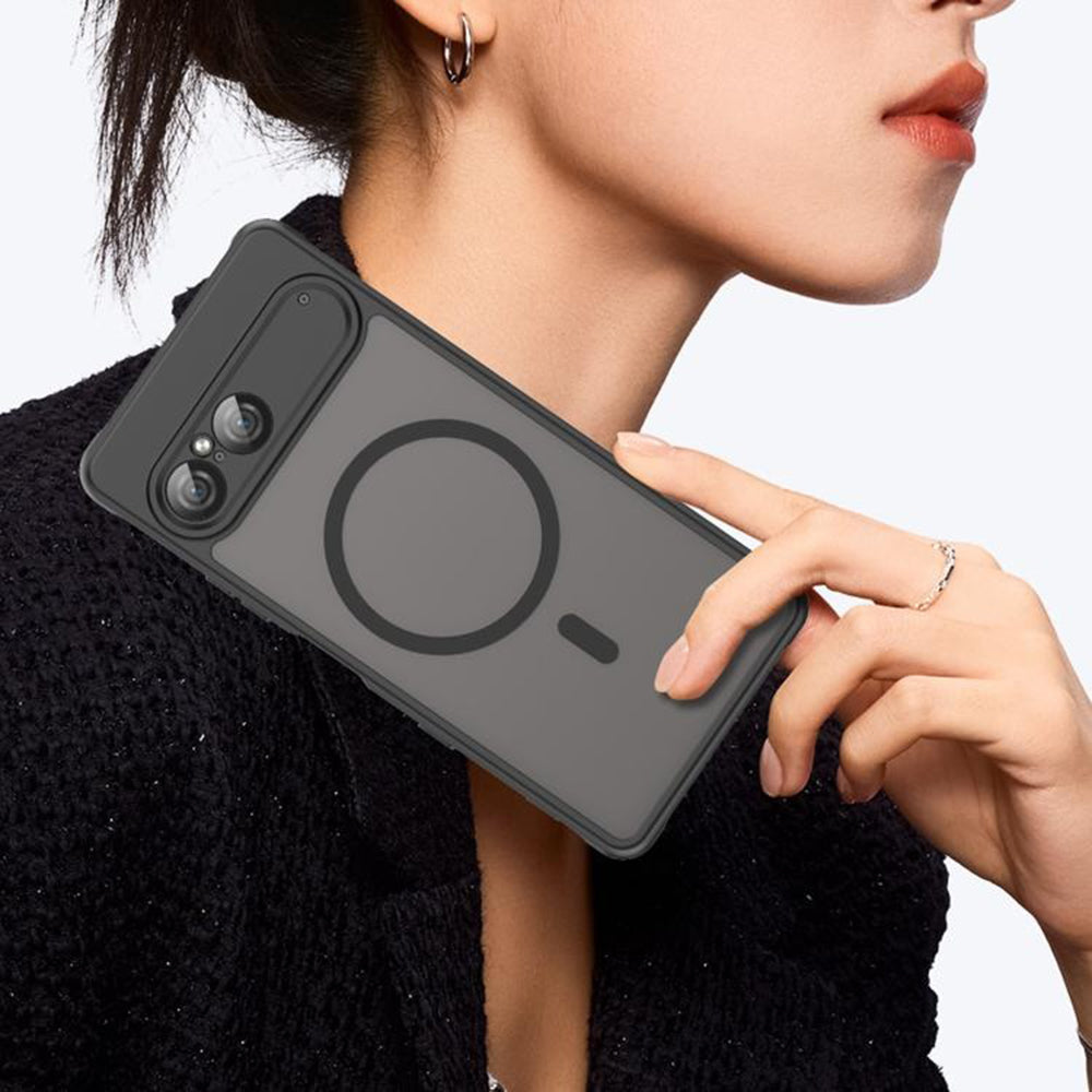 MagSafe cover til Sony Xperia 10 VII, Techsuit, HaloFrost II, Sort