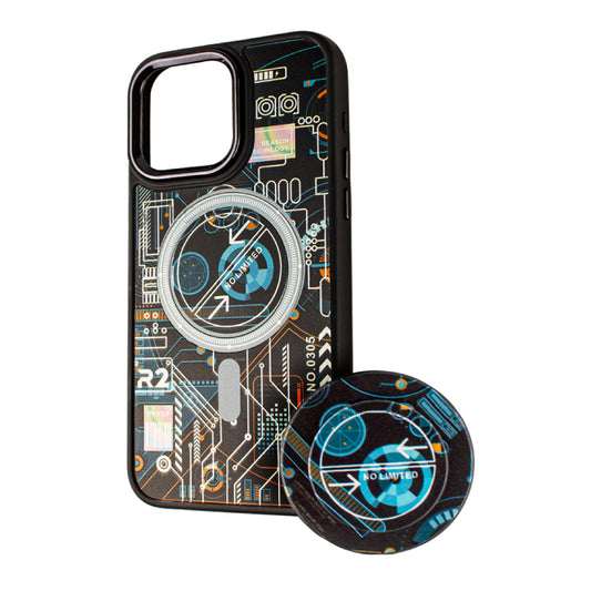 MagSafe-etui til Xiaomi Redmi 10A / 9C, BOTER, MagPopsocket Technology, Multifarvet