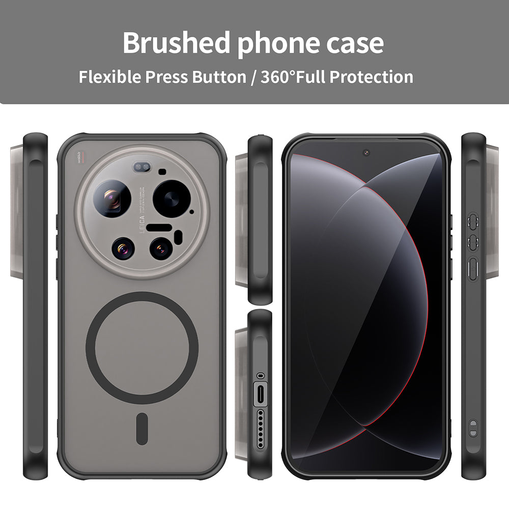 MagSafe Case for Xiaomi 17 Ultra, Techsuit, HaloFrost II, Black