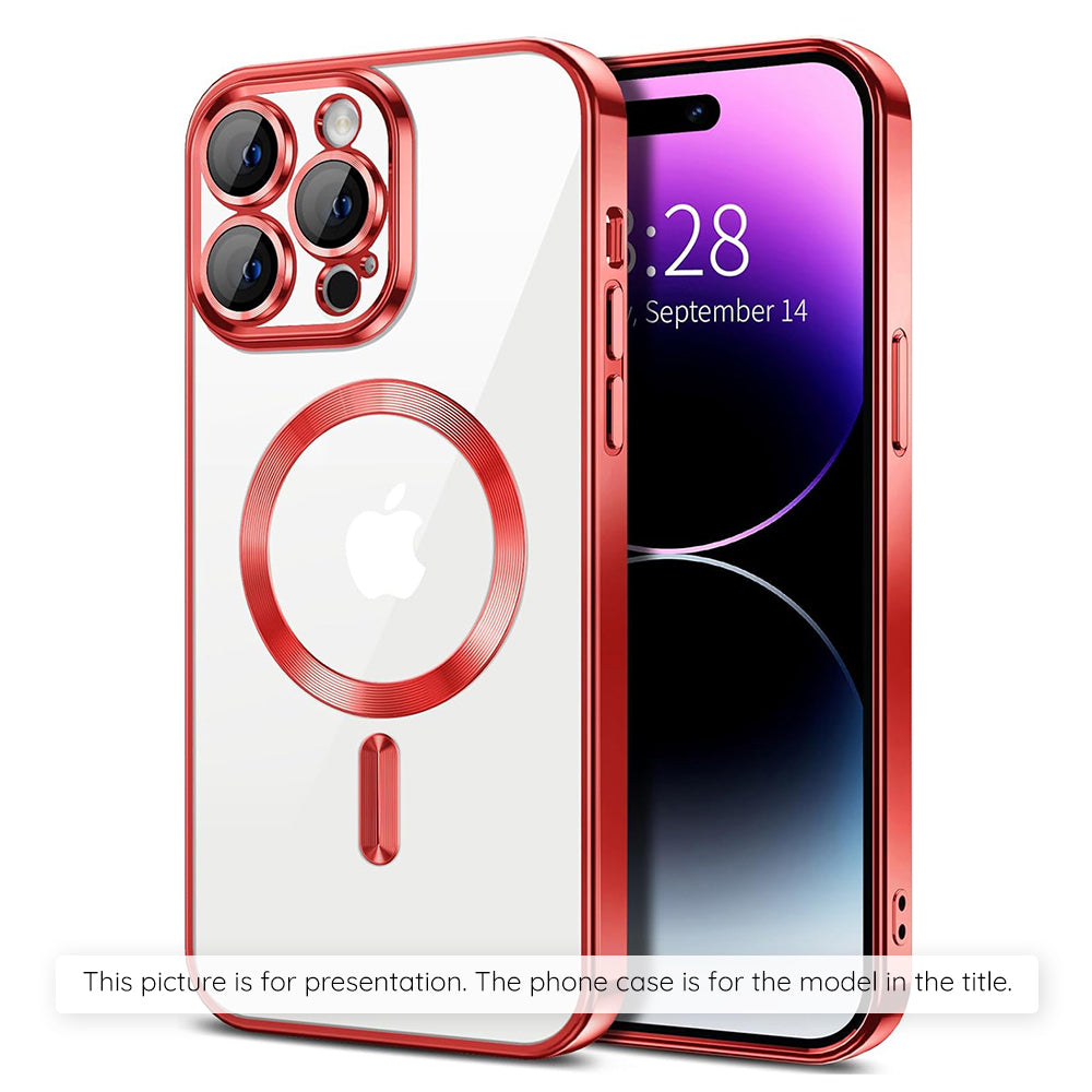 MagSafe-etui til Xiaomi 17T Pro, Techsuit, Luxury Crystal, Rød
