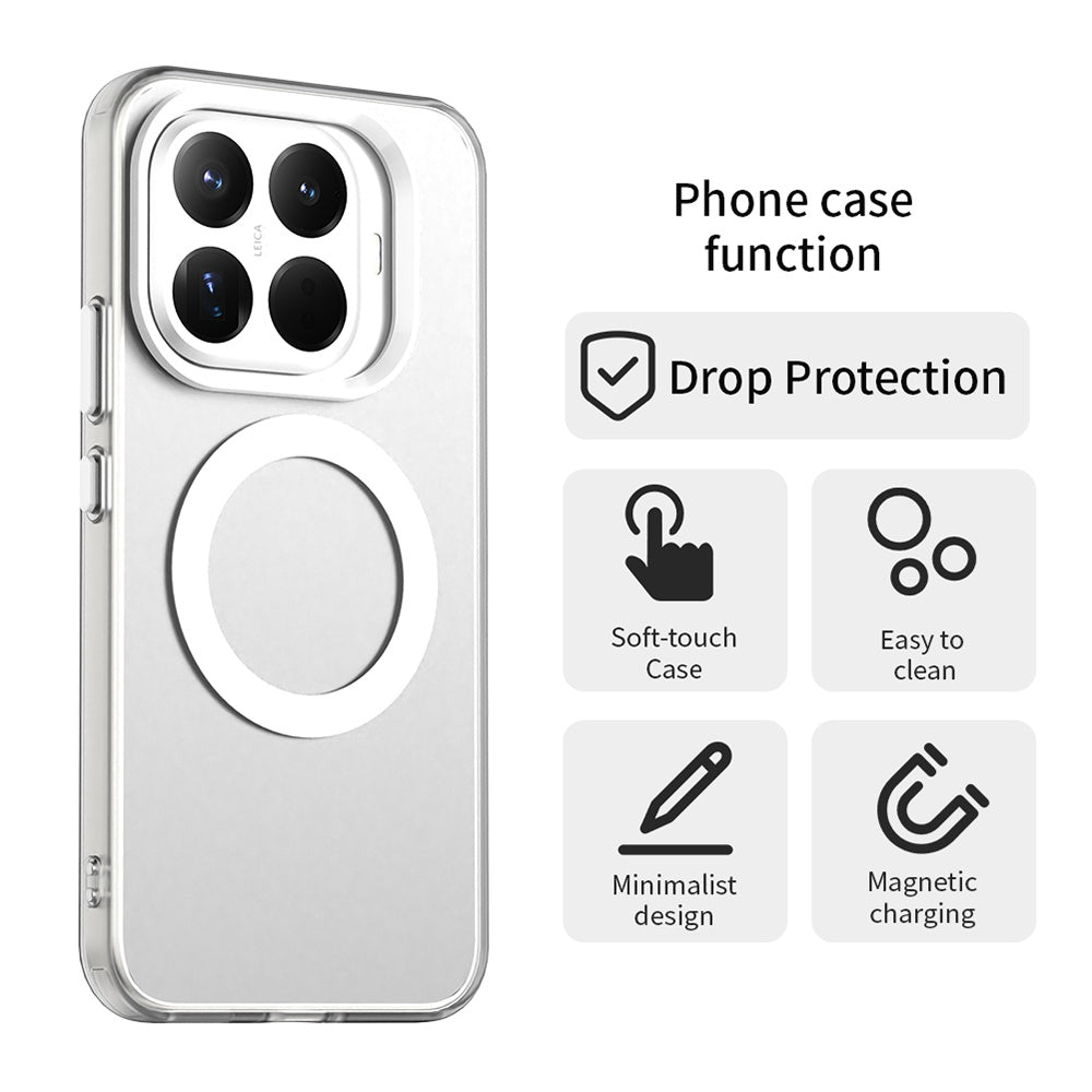 MagSafe-etui til Xiaomi 17T, Techsuit, CandyCase, Hvid