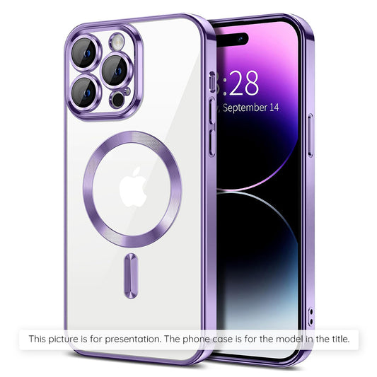 MagSafe-etui til Xiaomi 17T, Techsuit, Luxury Crystal, Lys lilla