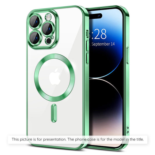 MagSafe-etui til Xiaomi 17T, Techsuit, Luxury Crystal, Lysegrøn