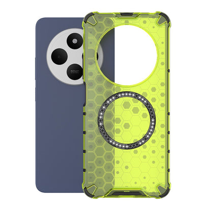 MagSafe-etui til Xiaomi Poco C75 / Redmi 14C, Techsuit, HoneyComb Shield, Grøn