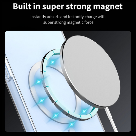 MagSafe-etui til Xiaomi 17T, OEM, stødabsorberende, gennemsigtig