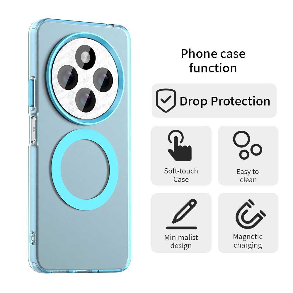MagSafe-etui til Xiaomi Poco C75 / Redmi 14C, Techsuit, CandyCase, Blå