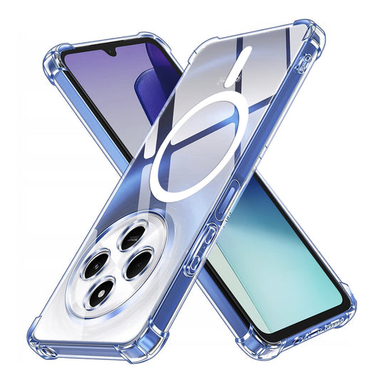 MagSafe-etui til Xiaomi Poco C75 / Redmi 14C, Techsuit, stødabsorberende, gennemsigtig