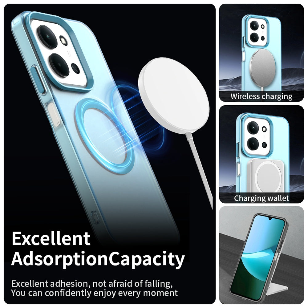 MagSafe-etui til Xiaomi Poco C85 4G / Redmi 15C 5G / 15C 4G, Techsuit, CandyCase, Blå