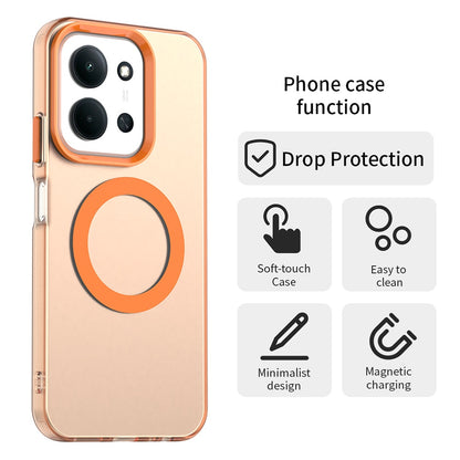 MagSafe-etui til Xiaomi Poco C85 4G / Redmi 15C 5G / 15C 4G, Techsuit, CandyCase, Orange