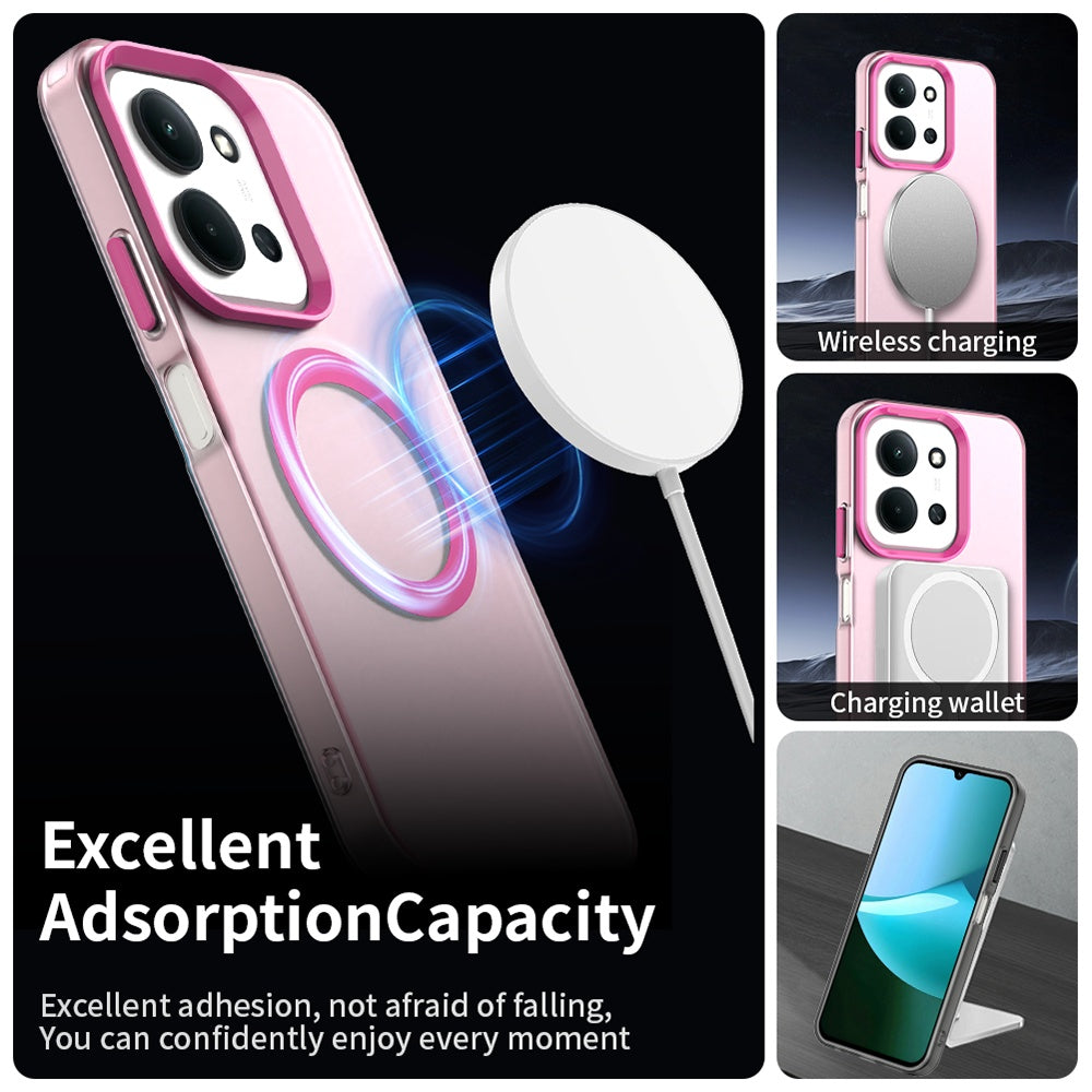 MagSafe-etui til Xiaomi Poco C85 4G / Redmi 15C 5G / 15C 4G, Techsuit, CandyCase, Pink