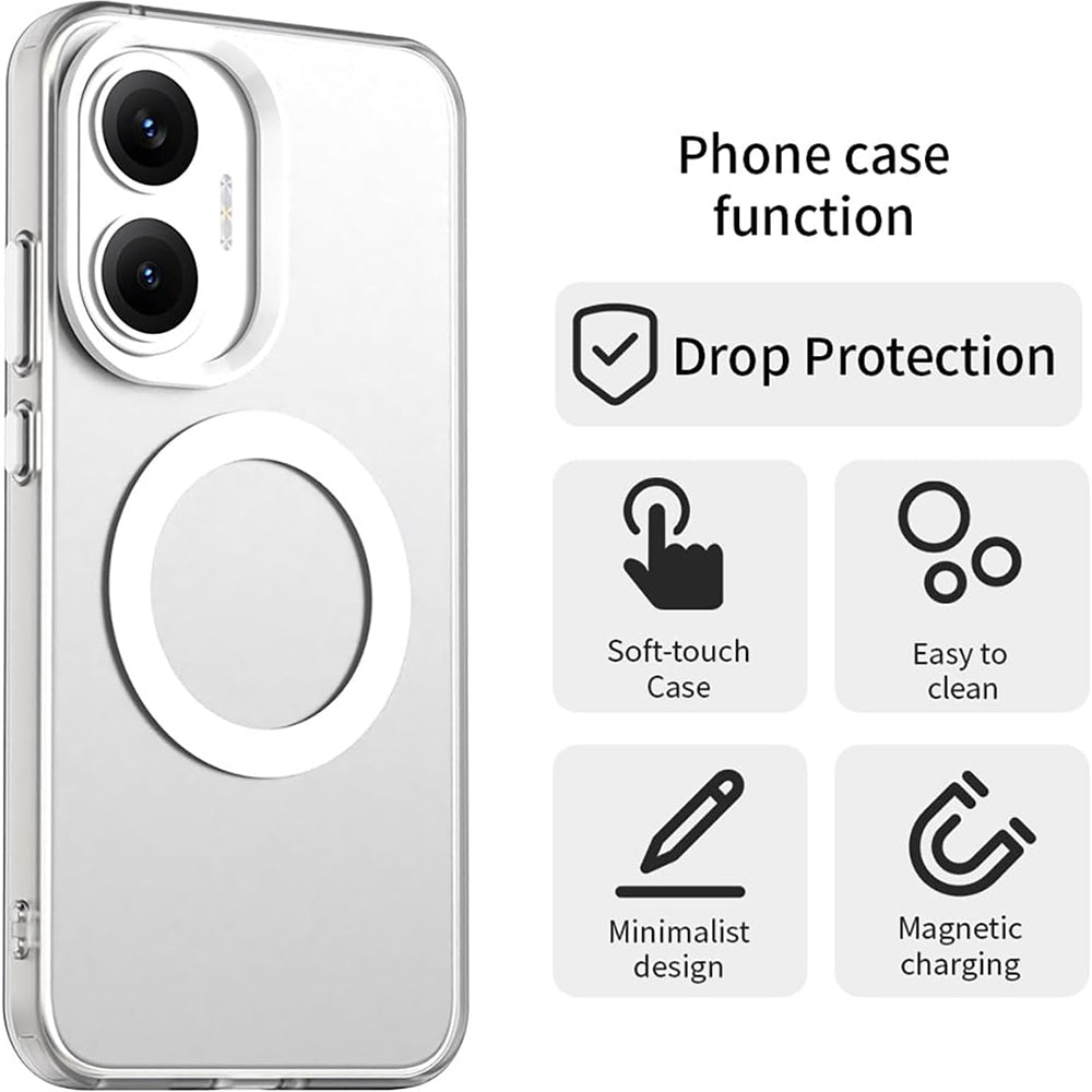 MagSafe-etui til Xiaomi Poco F7, Techsuit, CandyCase, Hvid