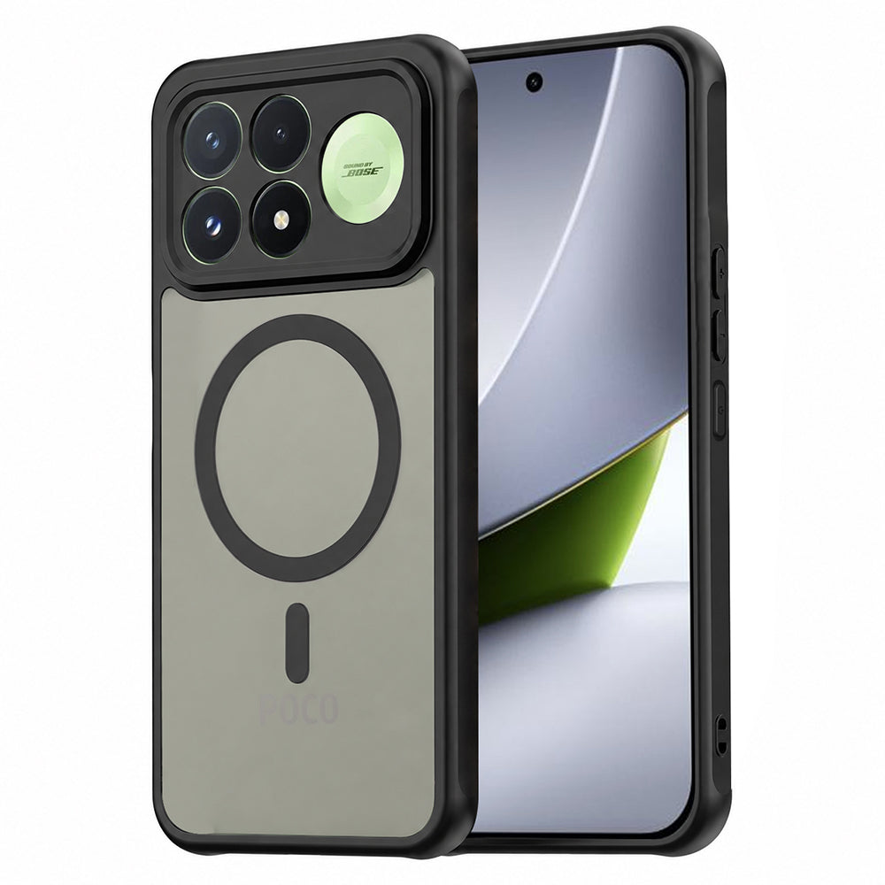 MagSafe-cover til Xiaomi Poco F9 Pro, Techsuit, HaloFrost II, sort