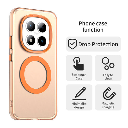 MagSafe cover til Xiaomi Poco M8 Pro / Redmi Note 15 Pro+ 5G, Techsuit, CandyCase, Orange
