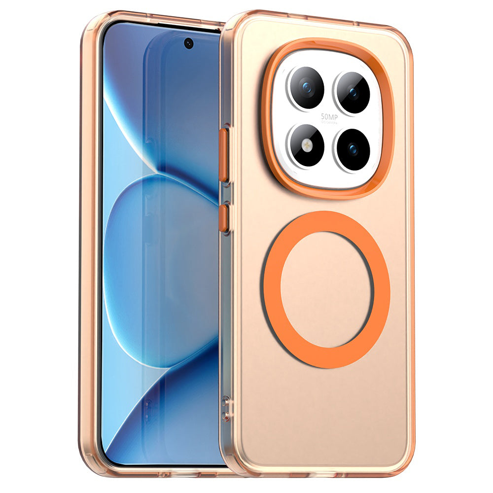 MagSafe cover til Xiaomi Poco M8 Pro / Redmi Note 15 Pro+ 5G, Techsuit, CandyCase, Orange