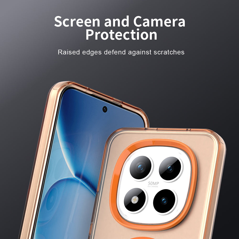 MagSafe cover til Xiaomi Poco M8 Pro / Redmi Note 15 Pro+ 5G, Techsuit, CandyCase, Orange