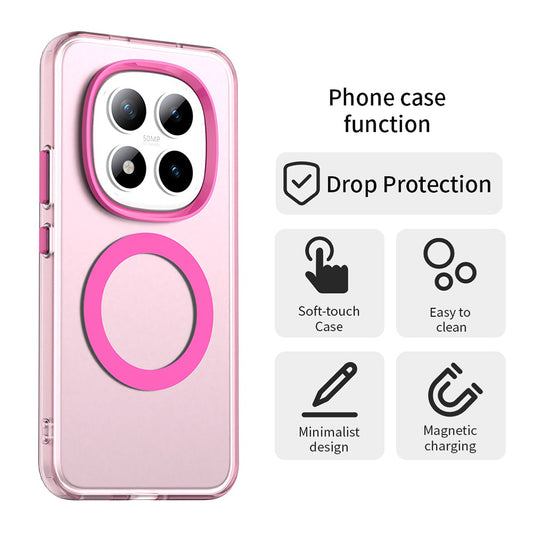 MagSafe cover til Xiaomi Poco M8 Pro / Redmi Note 15 Pro+ 5G, Techsuit, CandyCase, Pink