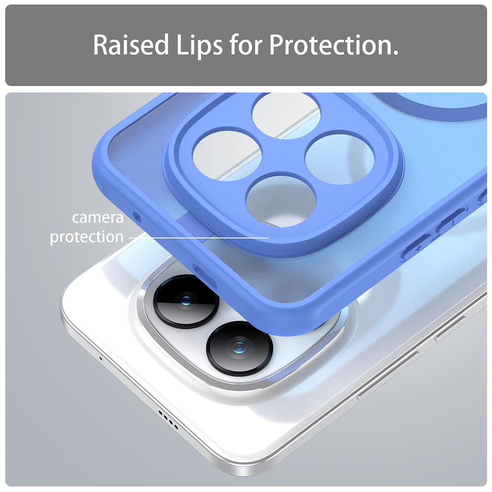 MagSafe cover til Xiaomi Poco M8 Pro / Redmi Note 15 Pro+ 5G, Techsuit, HaloFrost II, Blå