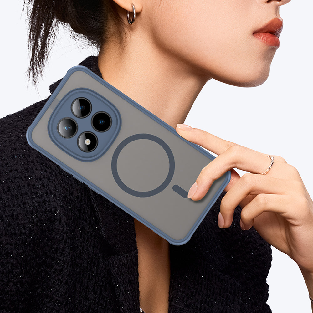 MagSafe cover til Xiaomi Poco M8 Pro / Redmi Note 15 Pro+ 5G, Techsuit, HaloFrost II, Marineblå
