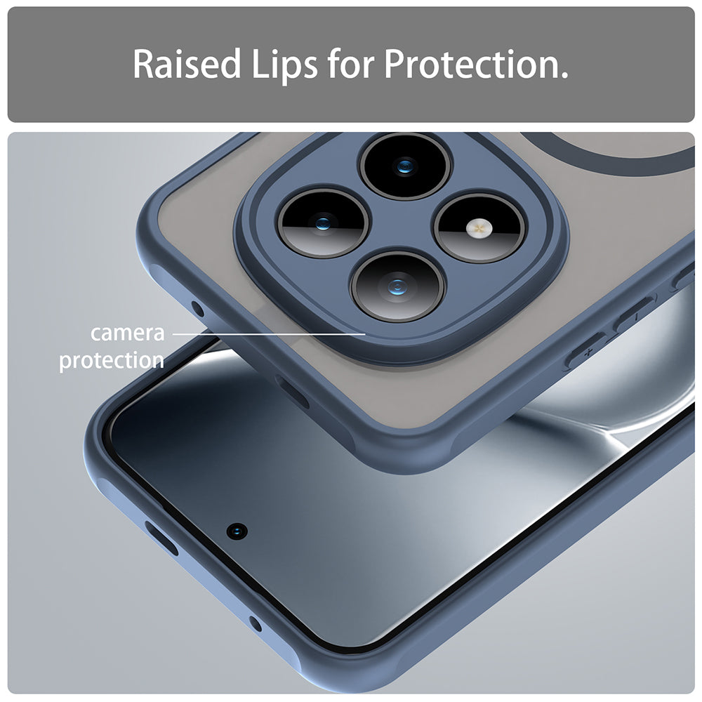 MagSafe cover til Xiaomi Poco M8 Pro / Redmi Note 15 Pro+ 5G, Techsuit, HaloFrost II, Marineblå