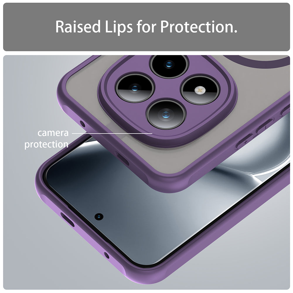 MagSafe cover til Xiaomi Poco M8 Pro / Redmi Note 15 Pro+ 5G, Techsuit, HaloFrost II, Lilla