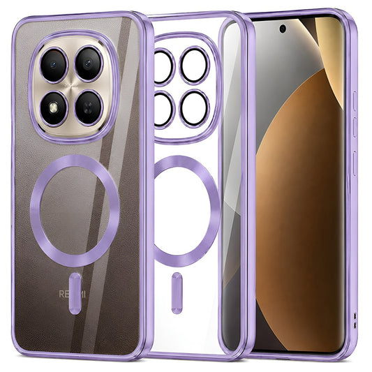 MagSafe-etui til Xiaomi Poco M8 Pro / Redmi Note 15 Pro+ 5G, Techsuit, Luxury Crystal, Lys lilla