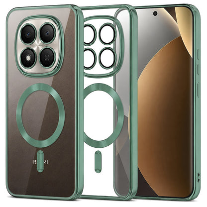MagSafe-etui til Xiaomi Poco M8 Pro / Redmi Note 15 Pro+ 5G, Techsuit, Luxury Crystal, Lysegrøn