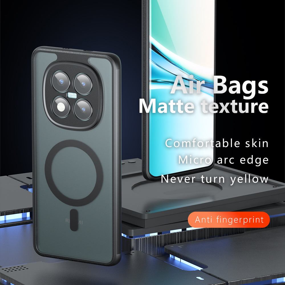 MagSafe cover til Xiaomi Poco M8 Pro / Redmi Note 15 Pro+ 5G, Techsuit, PureFrost, Satin Sort