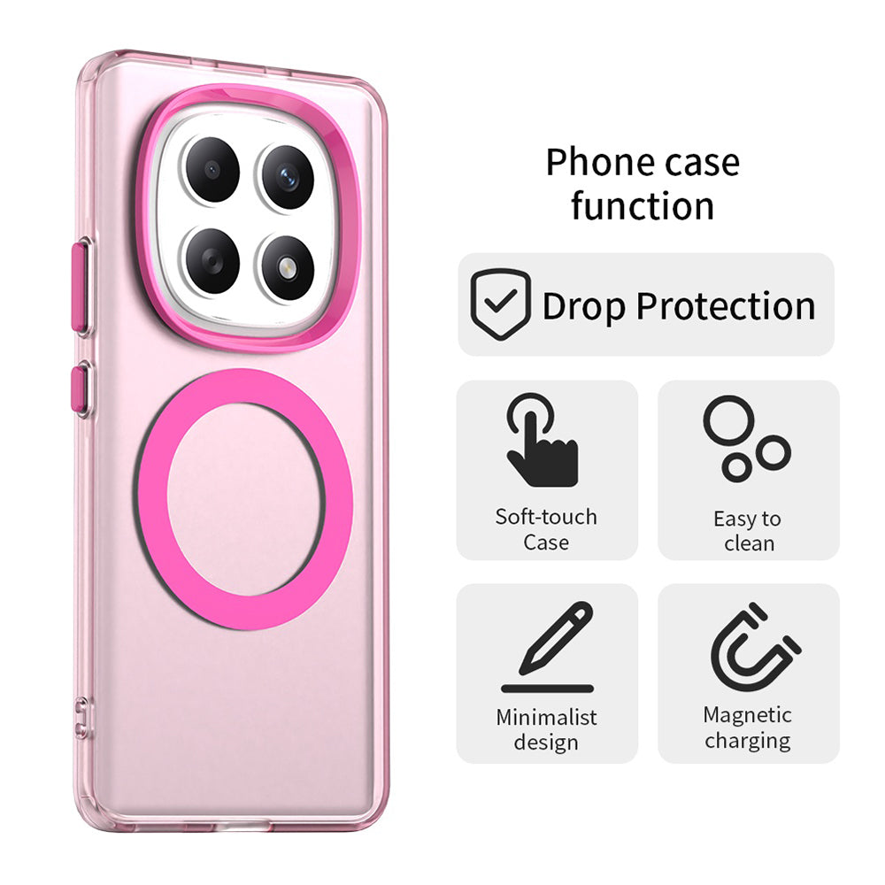 MagSafe cover til Xiaomi Poco M8 / Redmi Note 15 5G / Note 15 4G, Techsuit, CandyCase, Pink