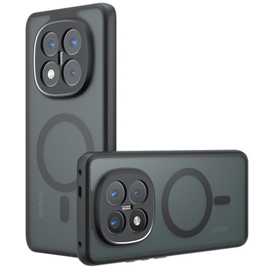 MagSafe-etui til Xiaomi Poco X7 / Note 14 Pro 5G, Techsuit, PureFrost, Sort